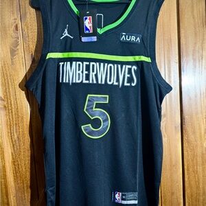 Black Timberwolves Anthony Edwards jersey new with tags